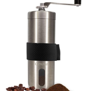آسیاب قهوه دستی استیل استوانه ای غلاف دار جنوا (Genova Coffee Grinder CF-130S) آسیاب قهوه دستی استیل استوانه ای غلاف دار جنوا (Genova Coffee Grinder CF-130S)