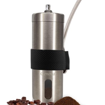 آسیاب قهوه دستی استیل استوانه ای غلاف دار جنوا (Genova Coffee Grinder CF-130S) آسیاب قهوه دستی استیل استوانه ای غلاف دار جنوا (Genova Coffee Grinder CF-130S)
