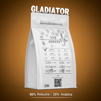 قهوه 250 گرمی تی ان تی کافی گلادیاتور (TNT Coffee Gladiator 250g)