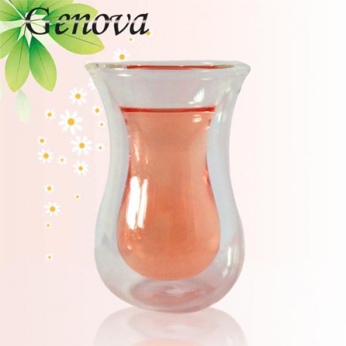 استکان کمر باریک دو جداره پیرکس 150 میلی لیتر جنوا (Genova Turkish Tea Glass TTG2-88 150ml)